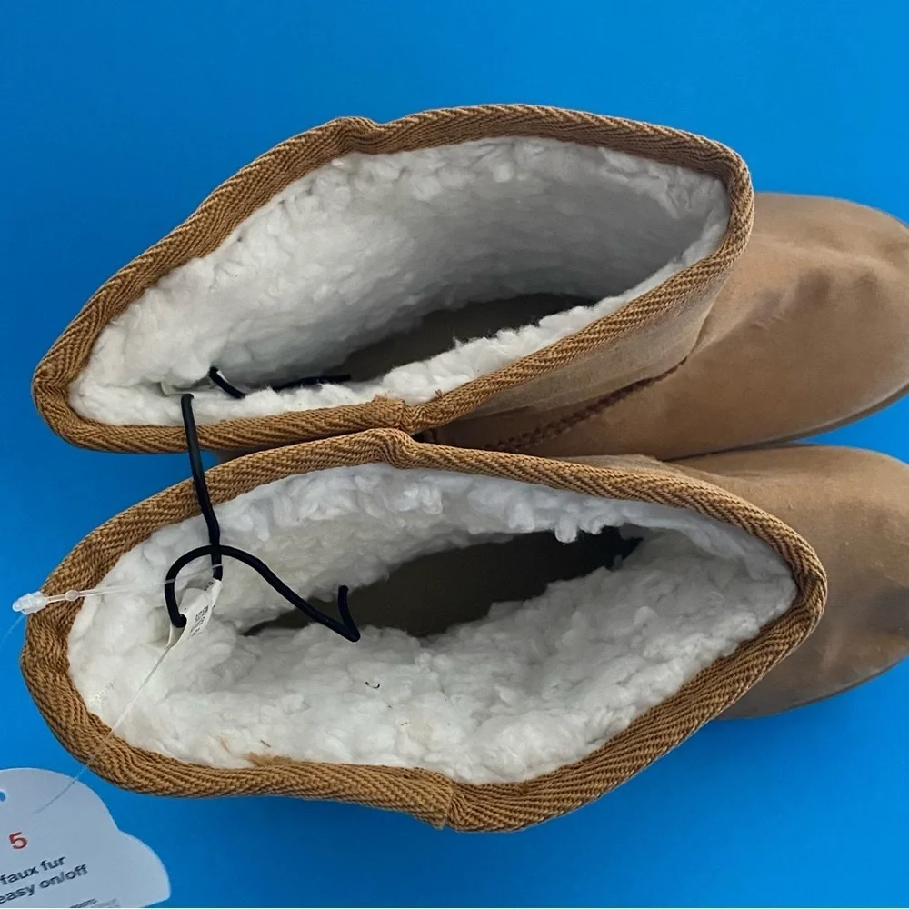 New‎ Wonder Nation Girls Boots Size 5 Faux Fur